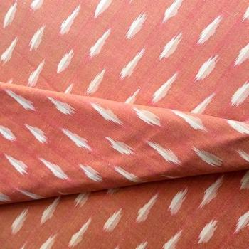 Ikat Stoff aus Indien – ORANGE